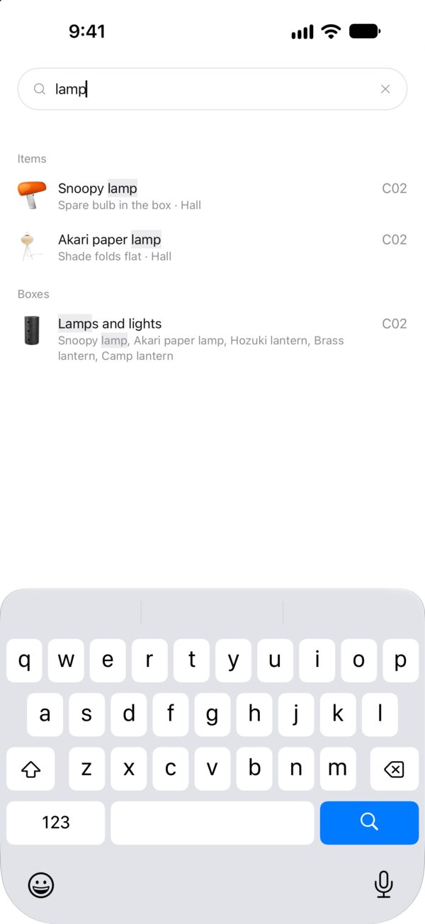 Searching for a lamp